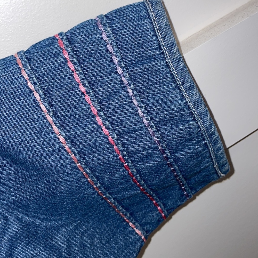 Denim & Co. 1X denim embroidered jean jacket vintage style - Picture 7 of 10